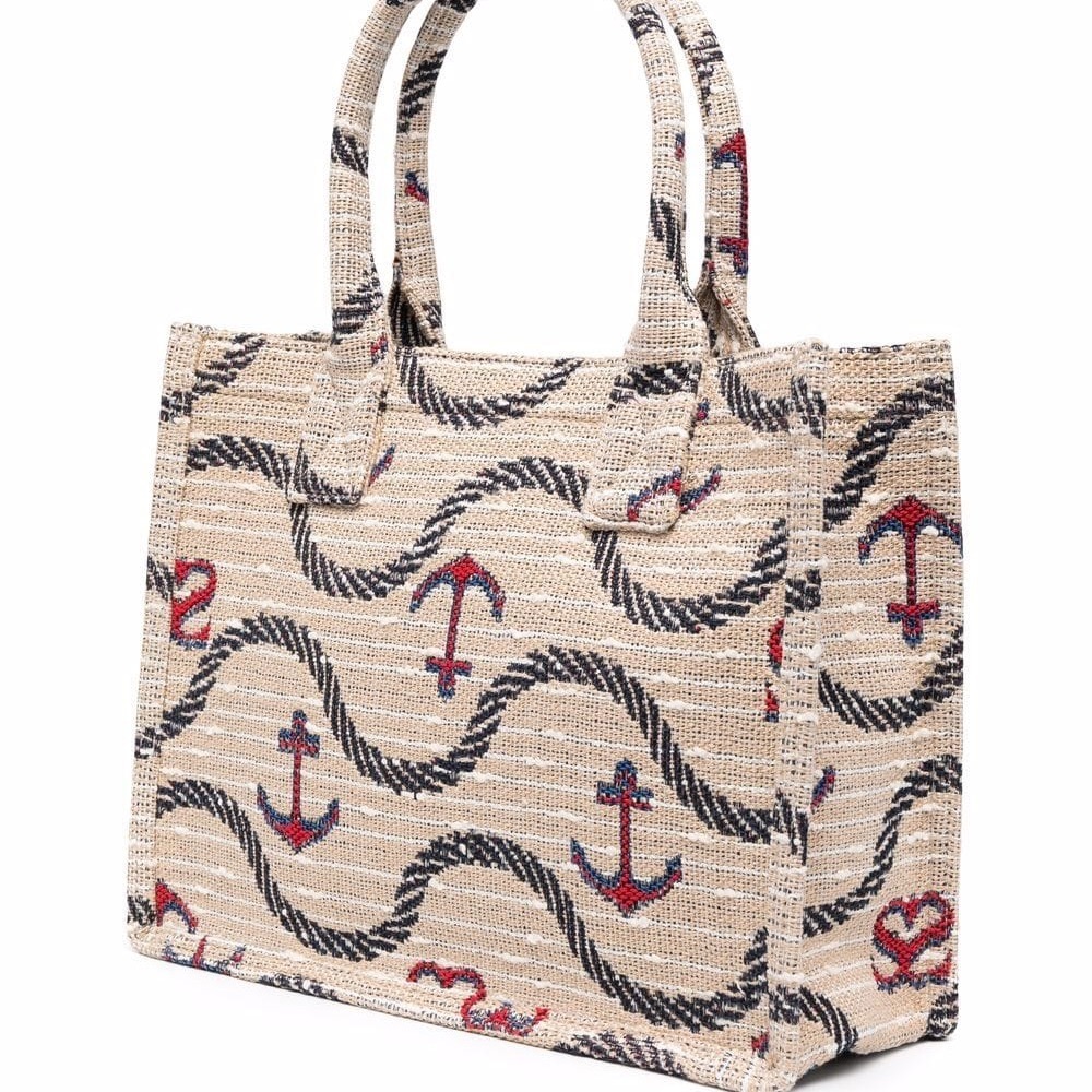 Sandro anchor-print jacquard tote - Picture 4 of 7